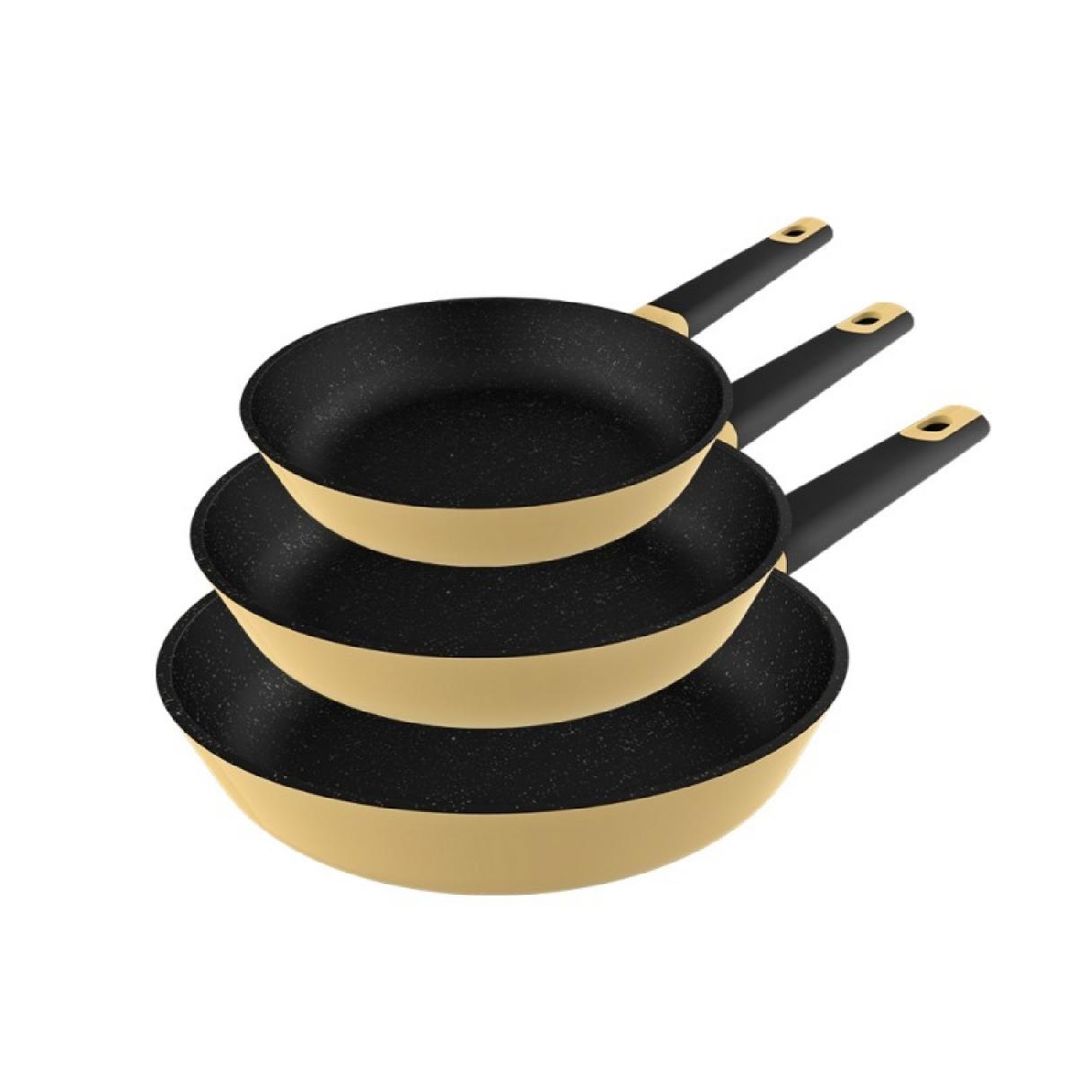 Cecotec Set de sartenes Set de Sartenes Polka Experience 18-22-26 Bucket Set Vulcano
