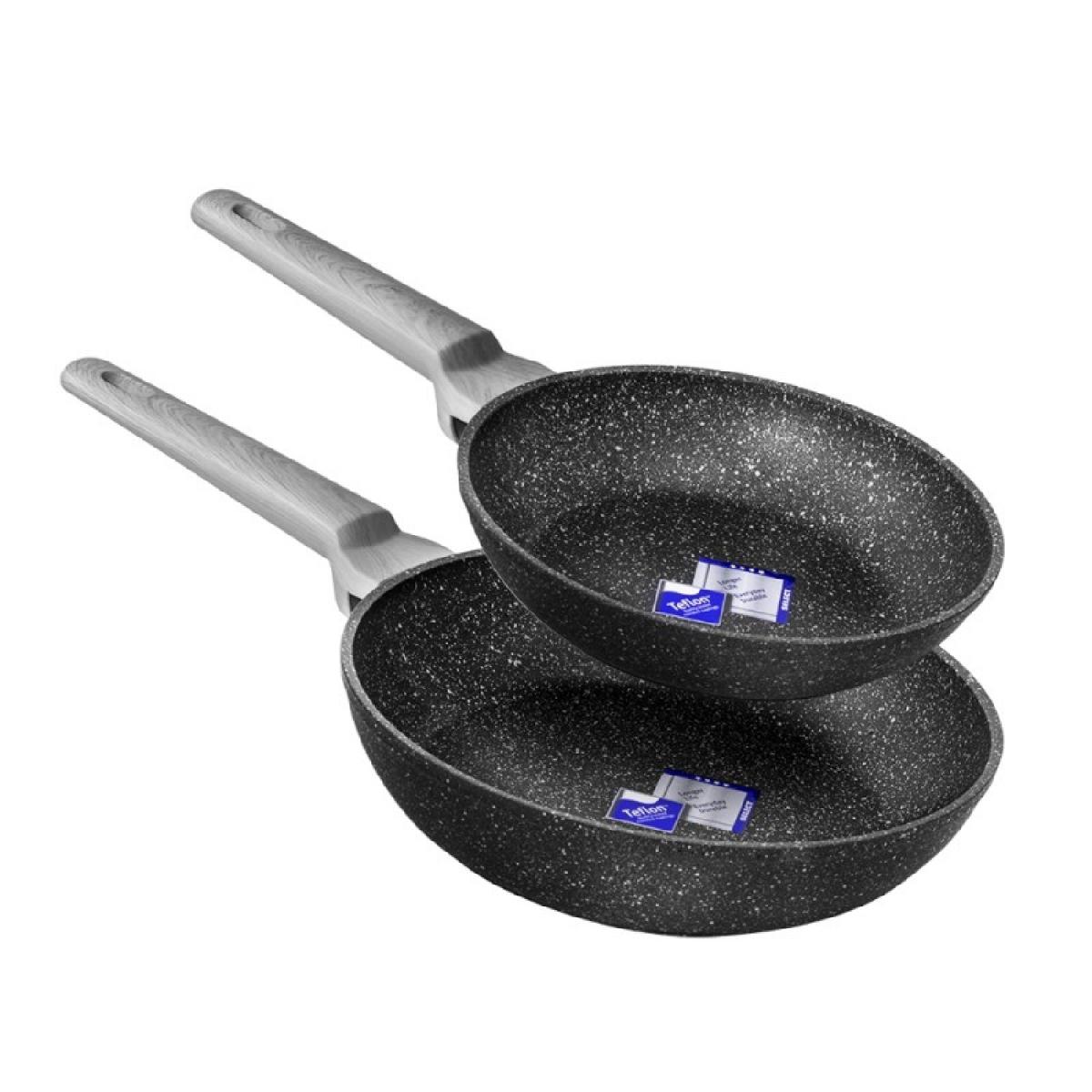 Cecotec Set de sartenes Set de Sartenes Polka Exclusive 20-24 Bucket Set Wood&Rock
