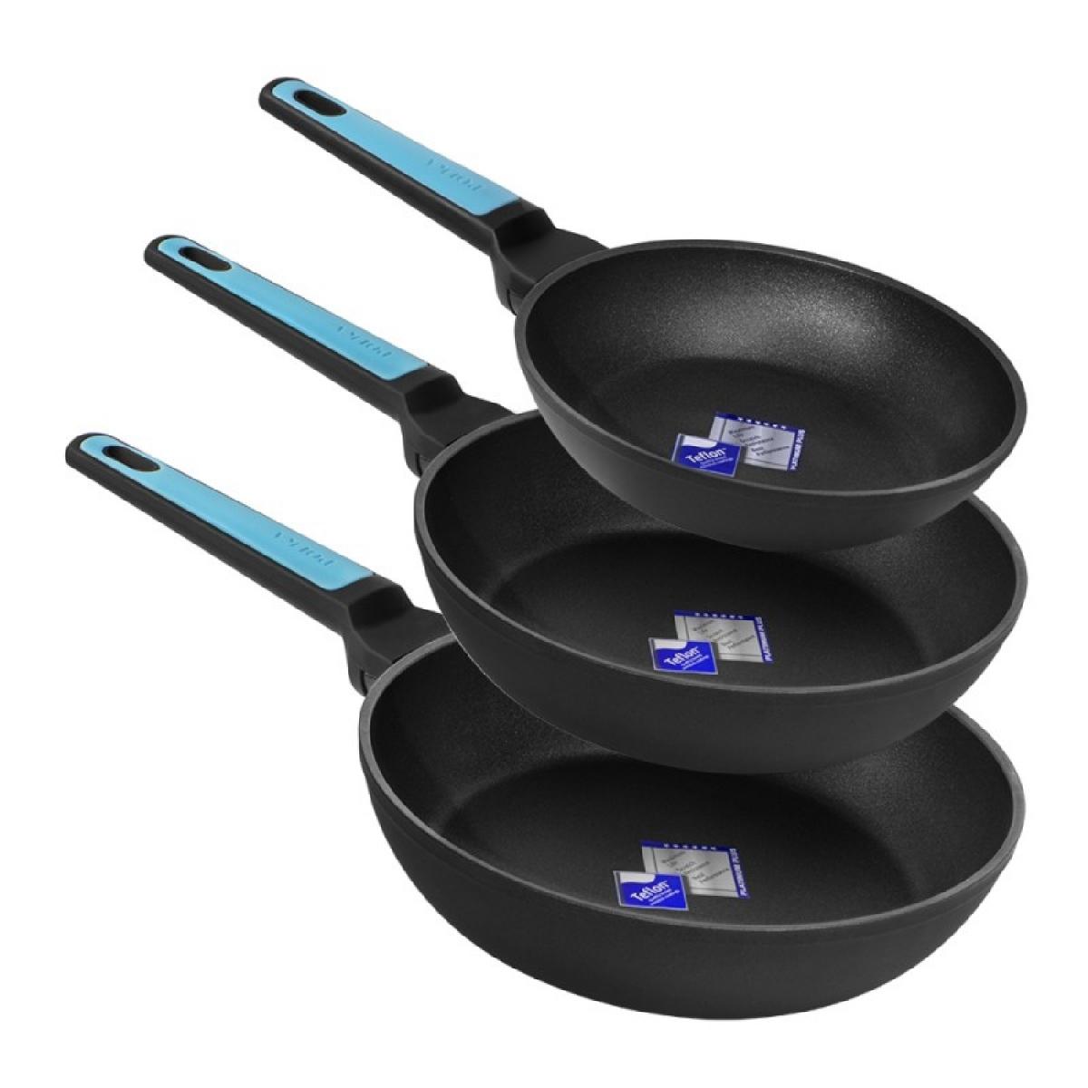 Cecotec Set de sartenes Set de Sartenes Polka Platinum 18-22-26 Bucket Set Thunder