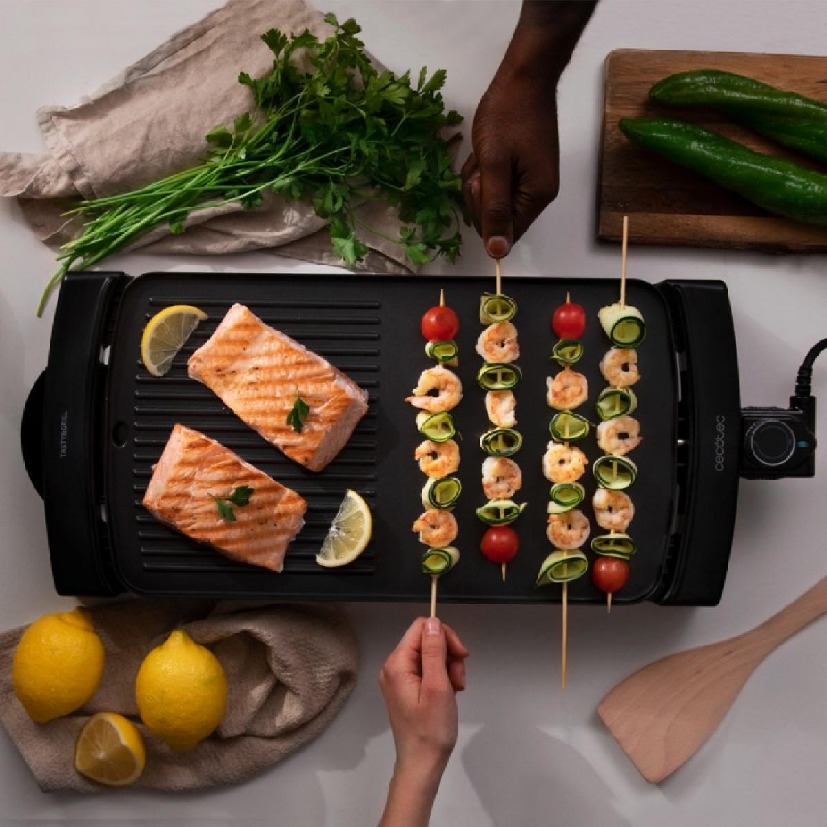 Cecotec Planchas eléctricas Plancha Eléctrica Tasty&Grill 3000 Blackwater Mixgrill