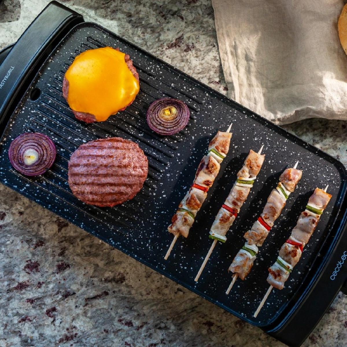 Cecotec Planchas eléctricas Plancha Eléctrica Tasty&Grill 2500 Rockwater Mixgrill
