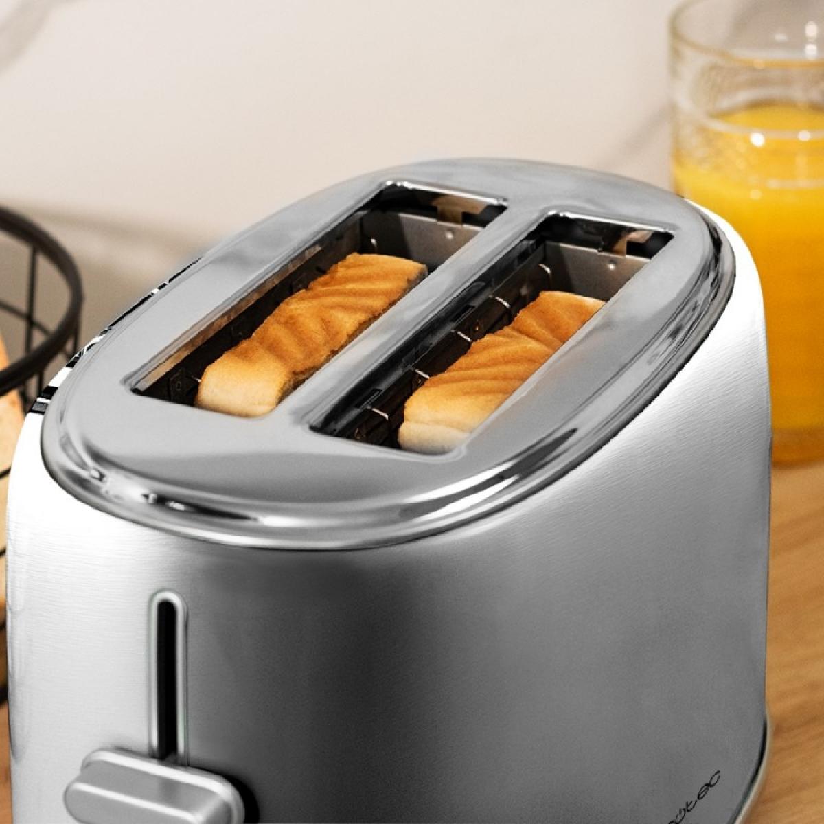 Cecotec Tostadores verticales Tostador Vertical Toast&Taste 1000 Retro Double Inox