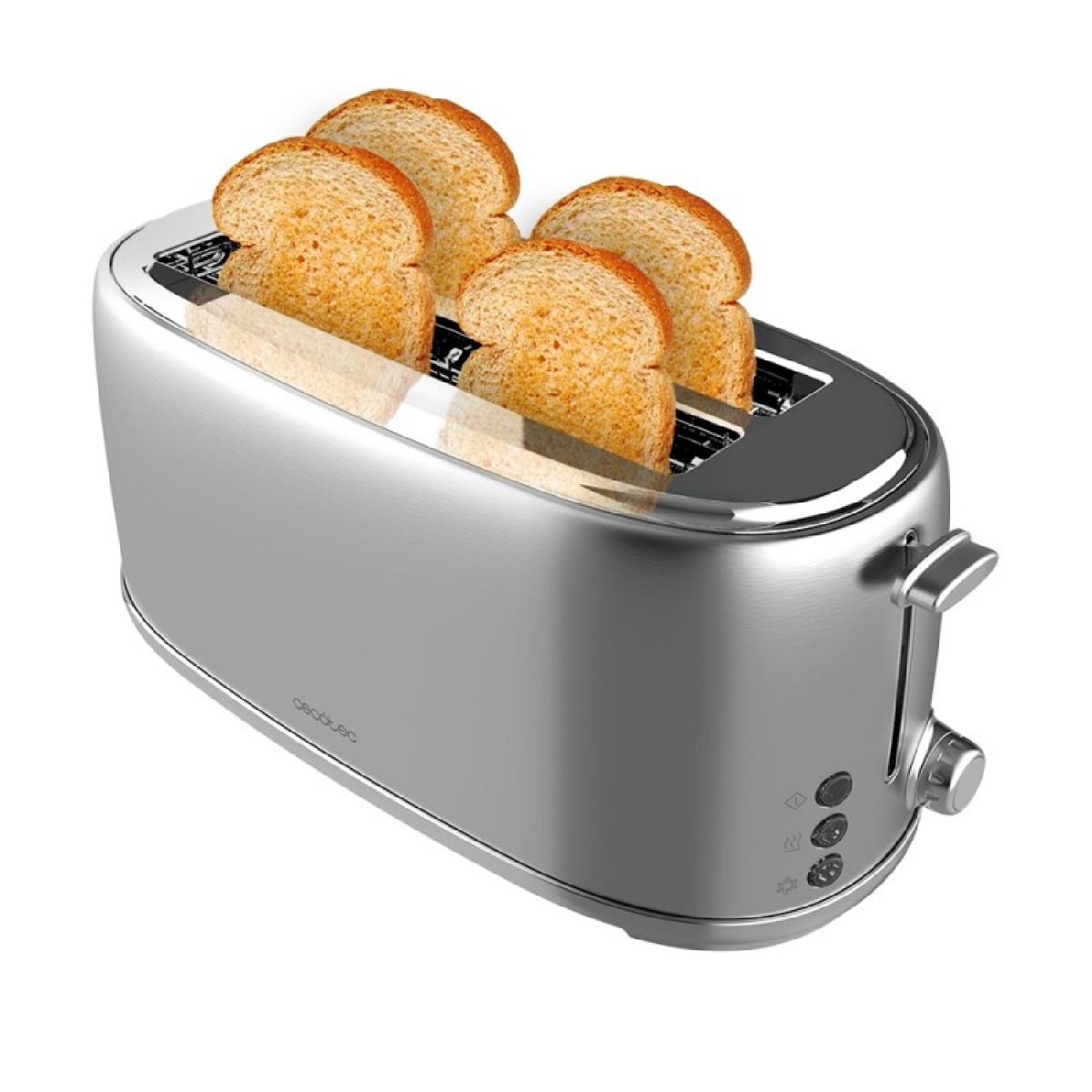 Cecotec Tostadores verticales Tostador Vertical Toast&Taste 1600 Retro Double Inox