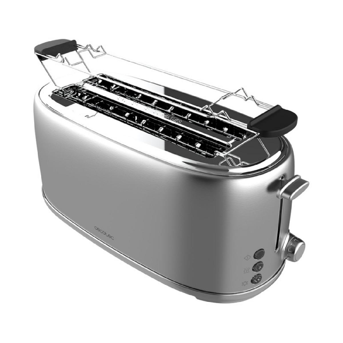 Cecotec Tostadores verticales Tostador Vertical Toast&Taste 1600 Retro Double Inox