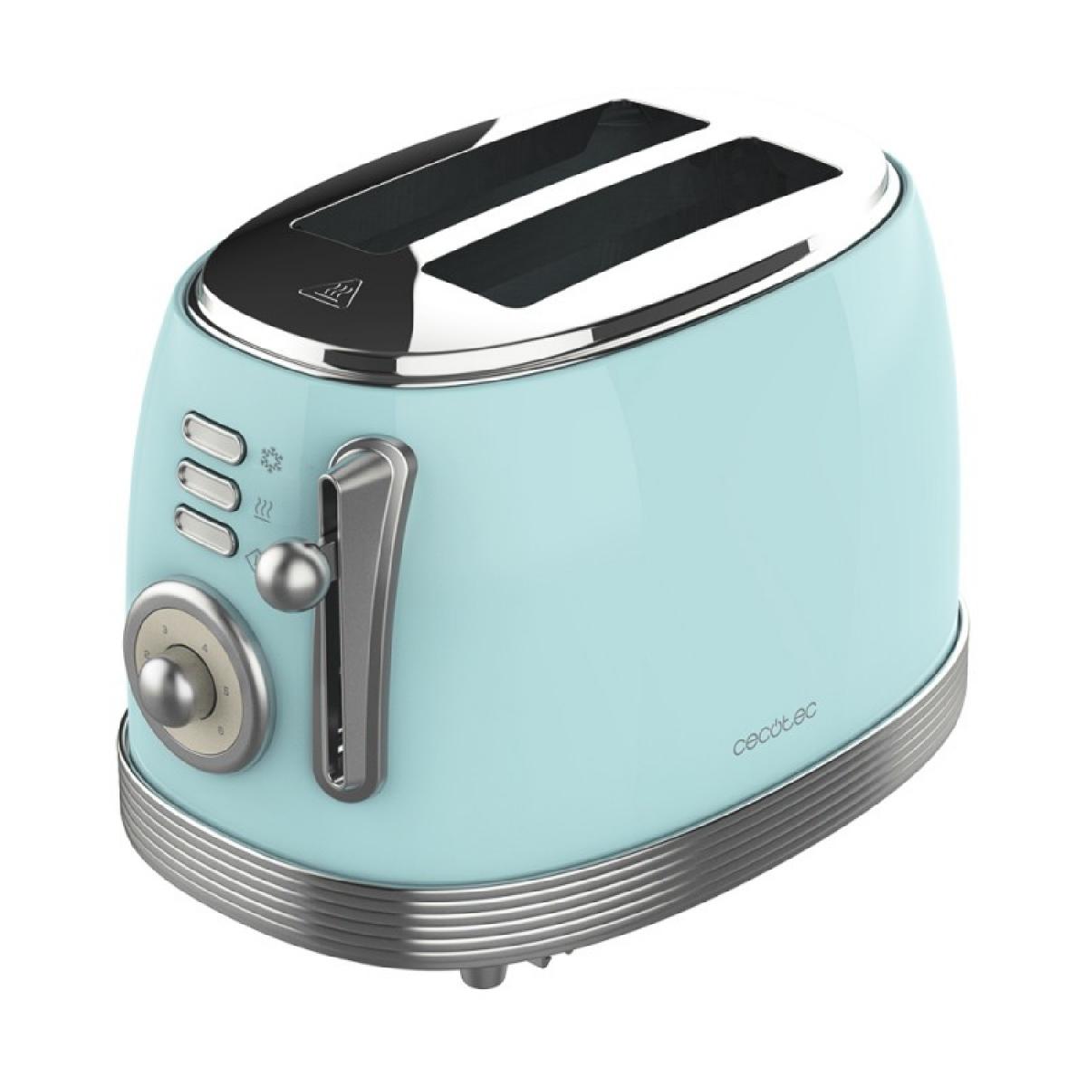 Cecotec Tostadores verticales Vintage 800 Light Blue