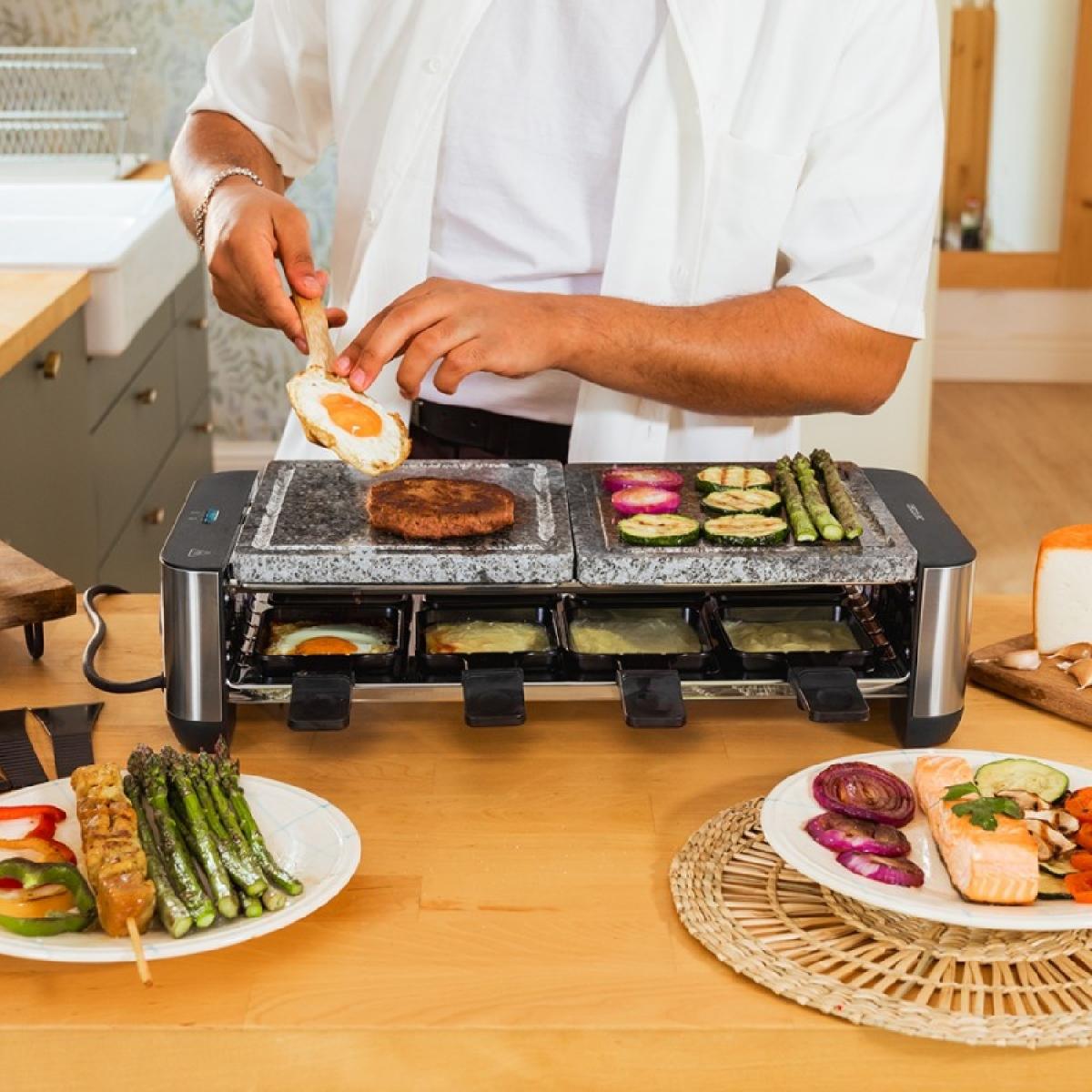 Cecotec Raclettes Raclette Cheese&Grill 16000 Inox Allstone