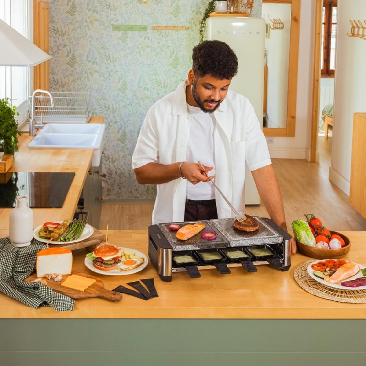 Cecotec Raclettes Raclette Cheese&Grill 16000 Inox Allstone