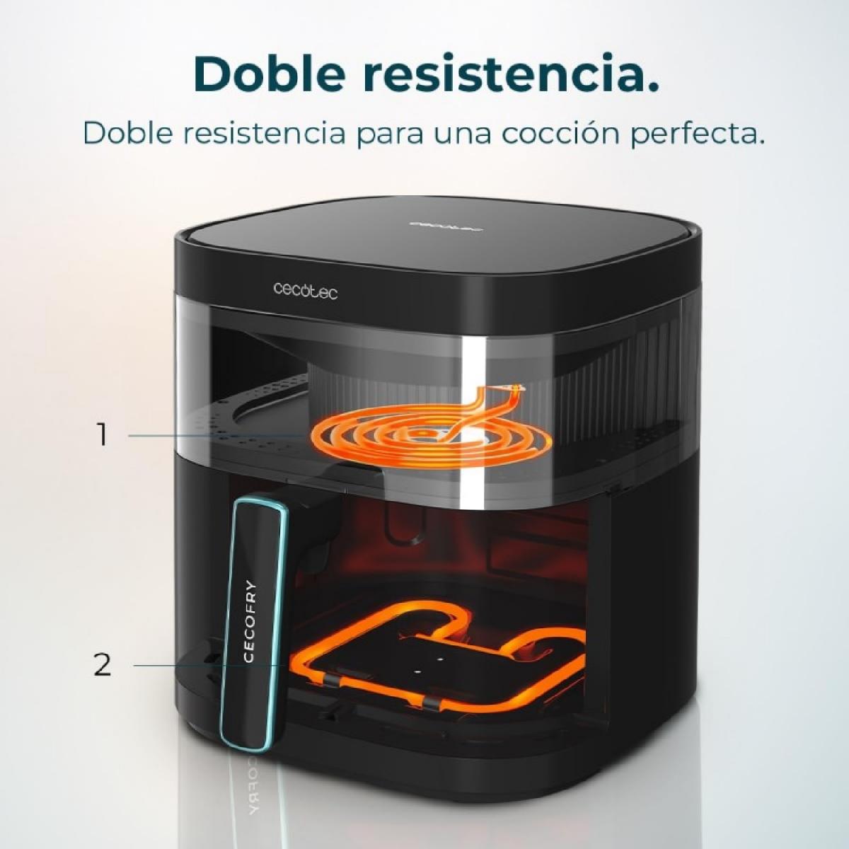 Cecotec Freidoras sin aceite Cecofry DuoHeat 6000
