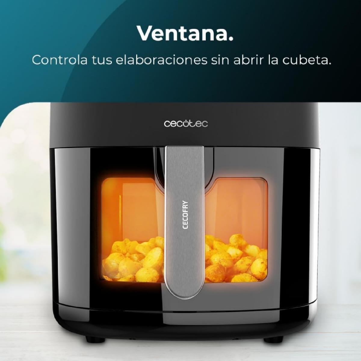 Cecotec Freidoras sin aceite Freidora de aire Cecofry Fantastik Window 6500 Pack