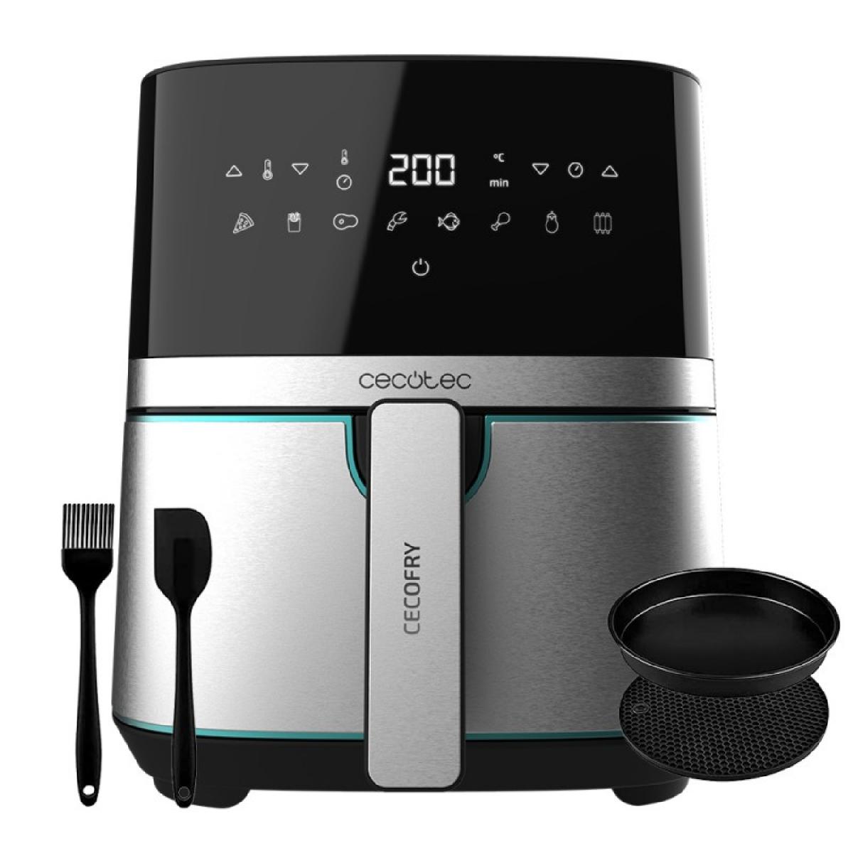 Cecotec Freidoras sin aceite Cecofry Full Inox Pro 5500 Con Accesorios