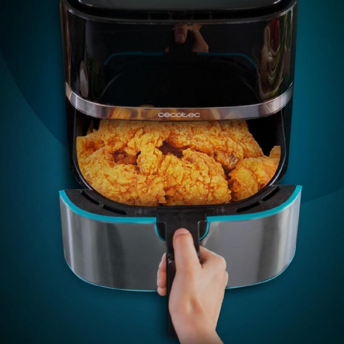 Cecotec Freidoras sin aceite Freidora de aire Cecofry Full Inox 5500 Connected Pack