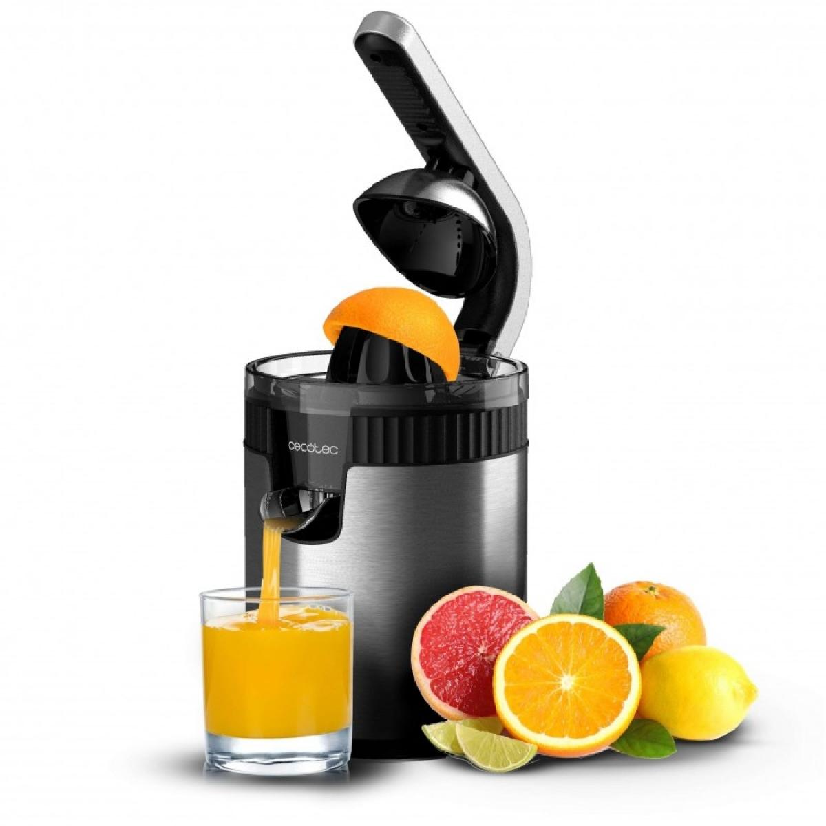Cecotec Exprimidores eléctricos de brazo Exprimidor de brazo Xqueeze RetroJuice 600 Steel