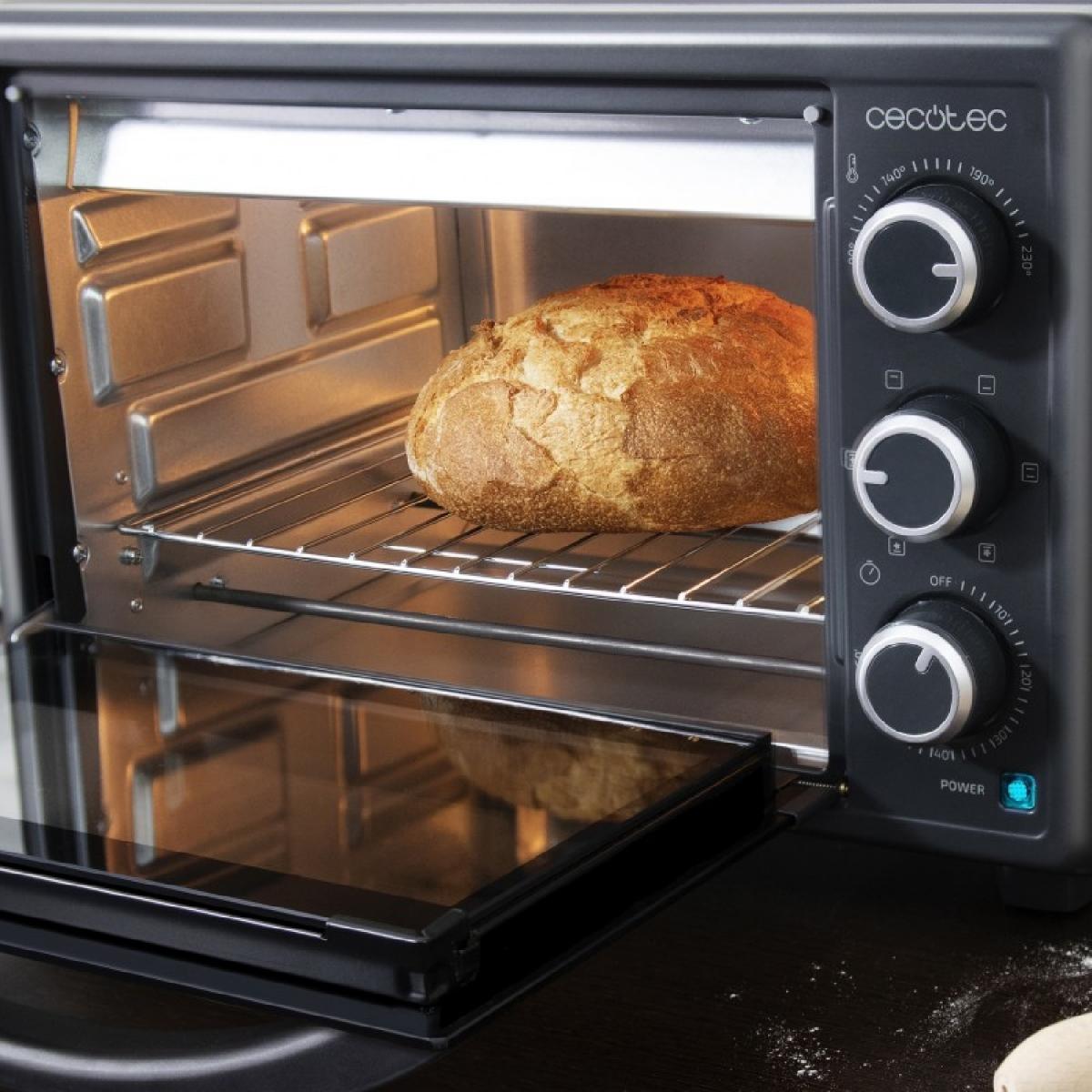 Cecotec Hornos de sobremesa Horno de sobremesa Bake&Toast 2600 Black 4Pizza