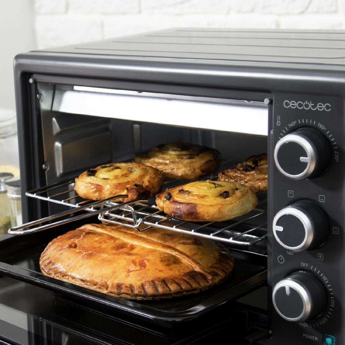 Cecotec Hornos de sobremesa Horno de sobremesa Bake&Toast 2600 Black 4Pizza