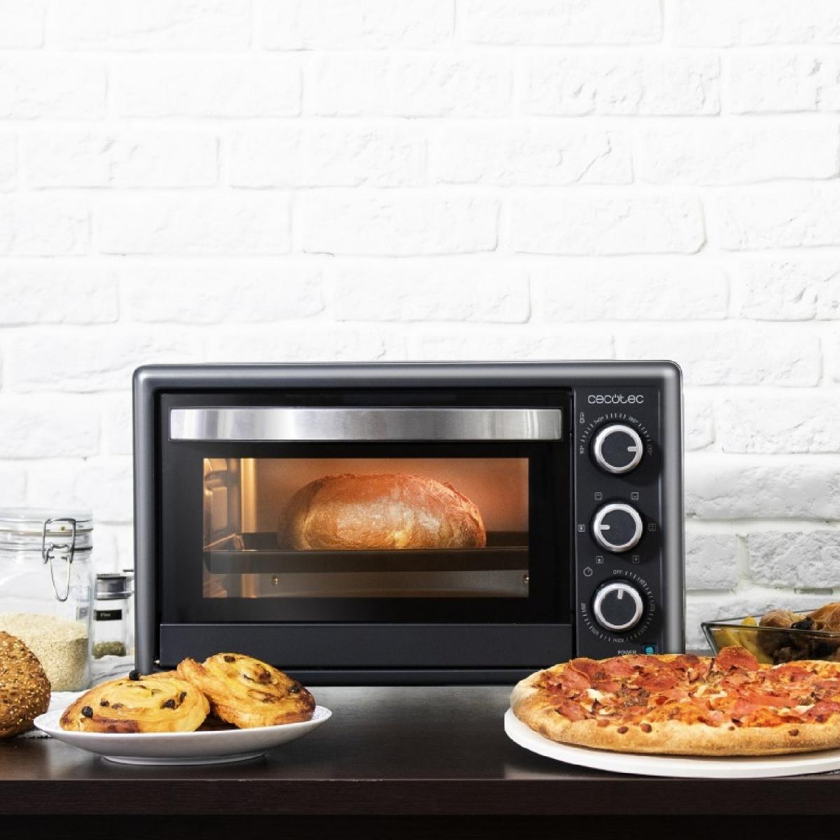 Cecotec Hornos de sobremesa Horno de sobremesa Bake&Toast 2600 Black 4Pizza