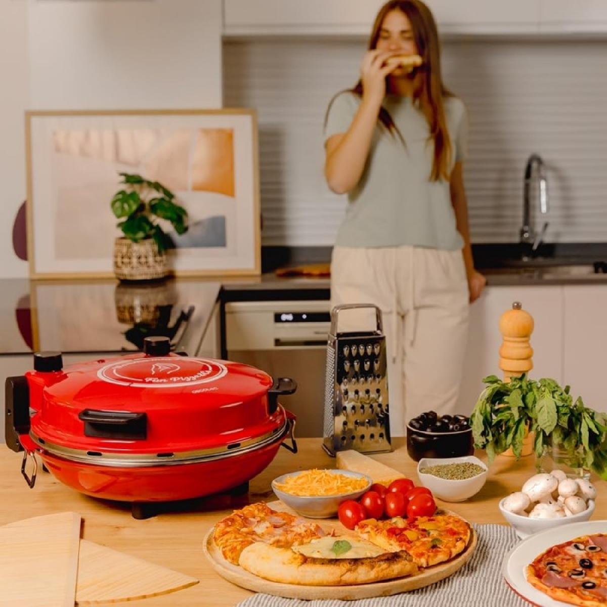 Cecotec Pizza Maker Horno grill eléctrico para pizza Fun Pizza&Co Mamma Mía