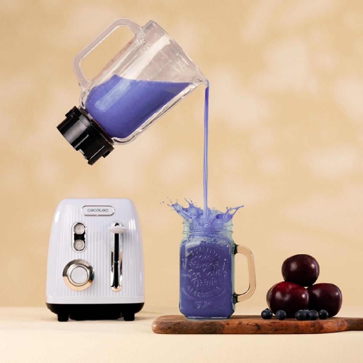 Cecotec Batidoras de vaso Power Black Titanium RetroBlue