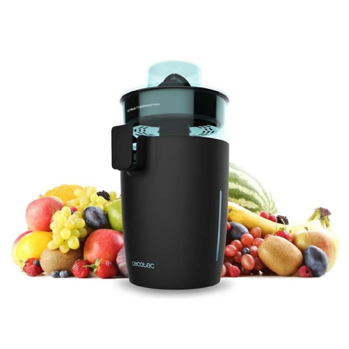 Cecotec Exprimidores eléctricos de torre Zitrus TowerAdjust Easy Black 800 Inox