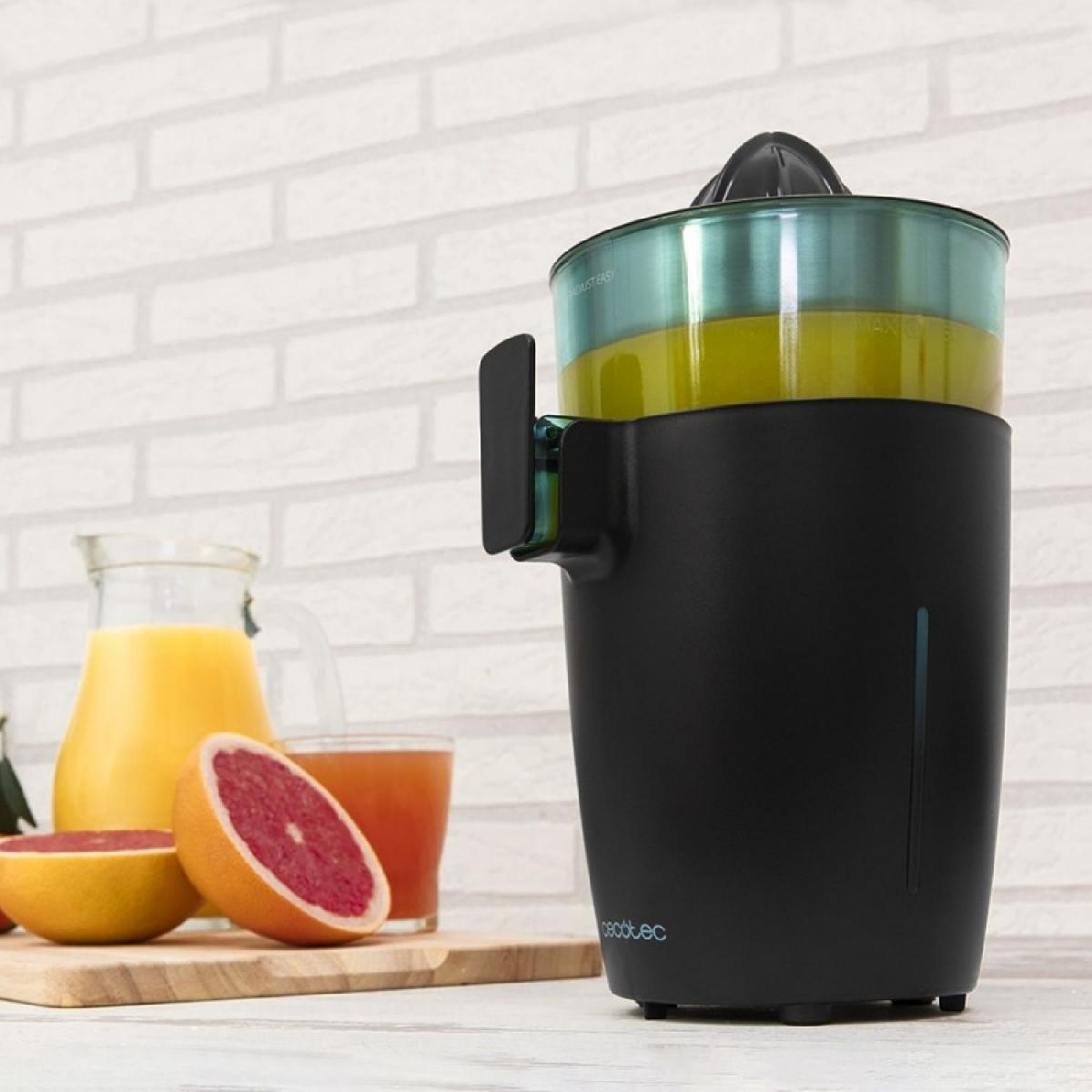 Cecotec Exprimidores eléctricos de torre Zitrus TowerAdjust Easy Black 800 Inox