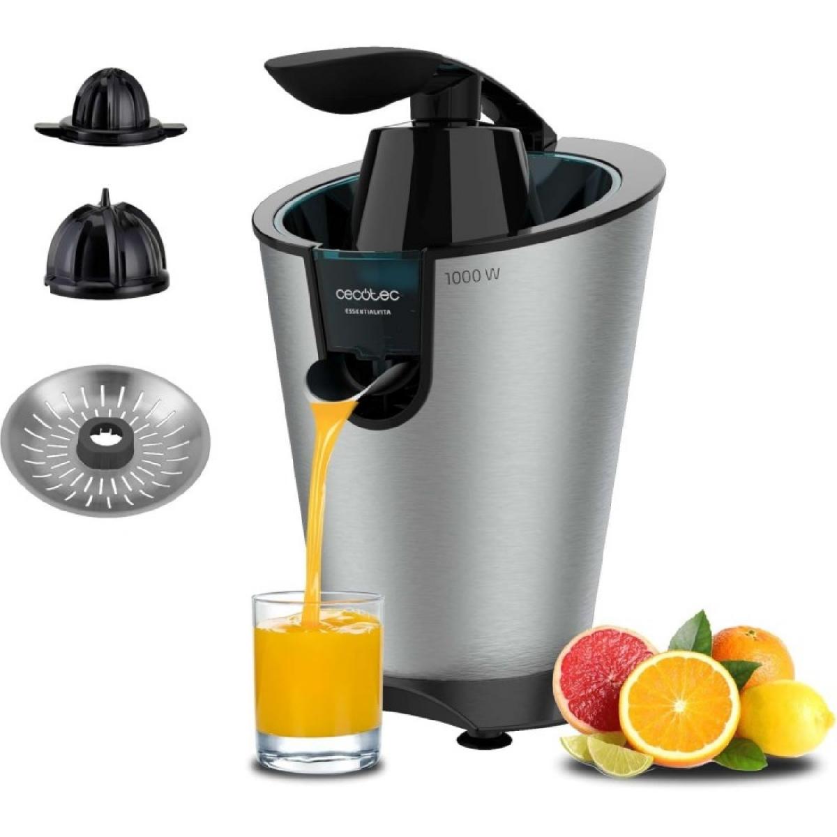 Cecotec Exprimidores eléctricos de brazo EssentialVita PowerFresh 1000 Inox