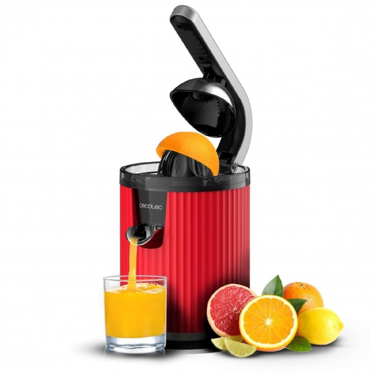 Cecotec Exprimidores eléctricos de brazo Exprimidor de brazo Xqueeze RetroJuice 600 Red