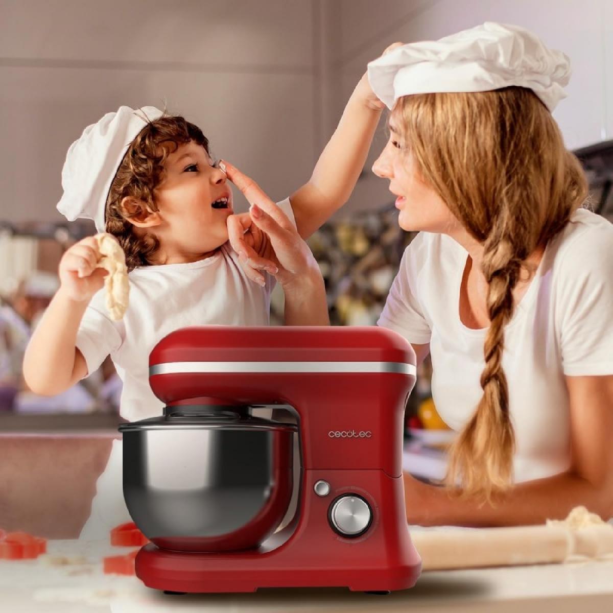 Cecotec Batidoras amasadoras Batidora Amasadora Cecomixer Merengue 5L 1200 Ice-Cream Red