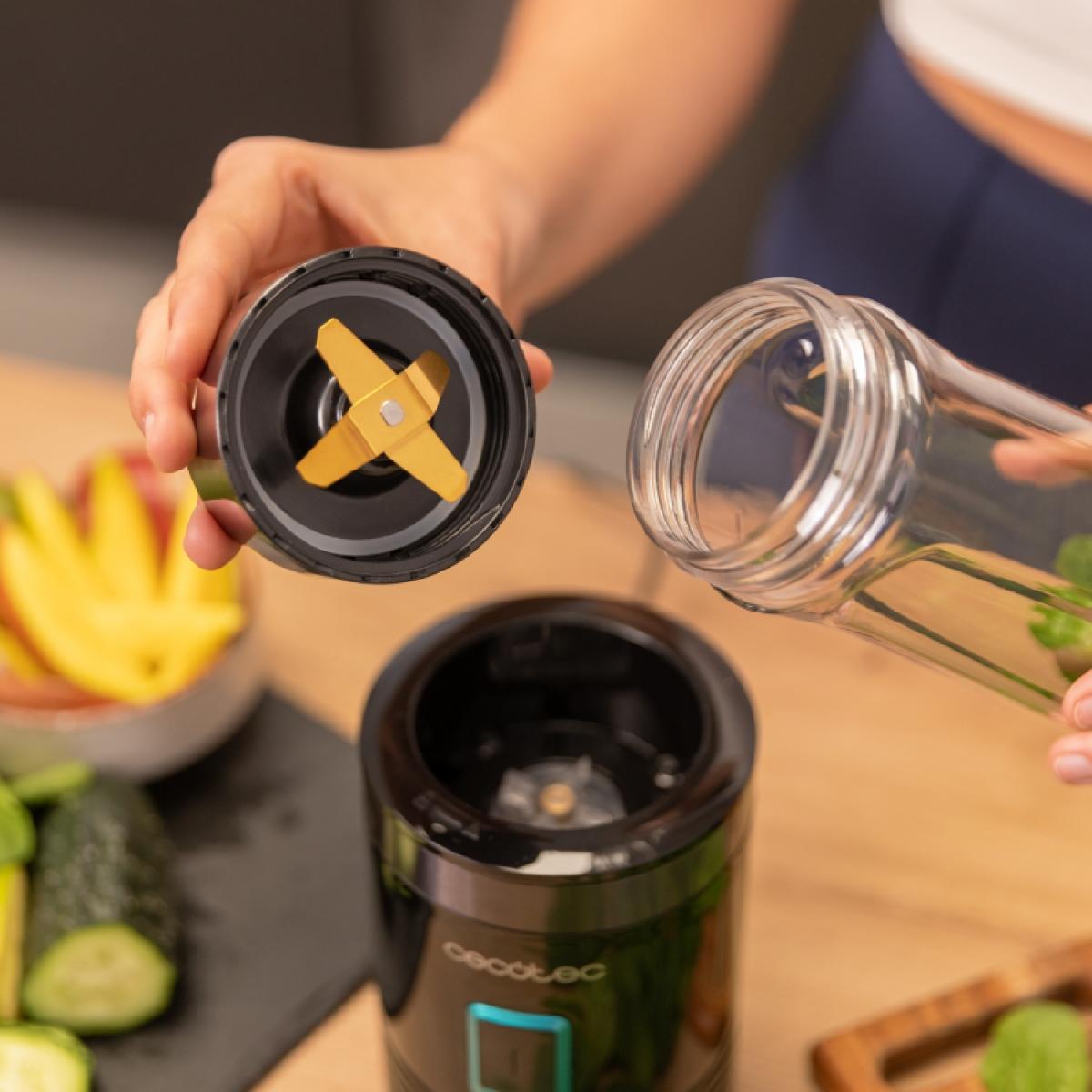 Cecotec Batidoras de vaso individual Power Titanium 350 EasyGo