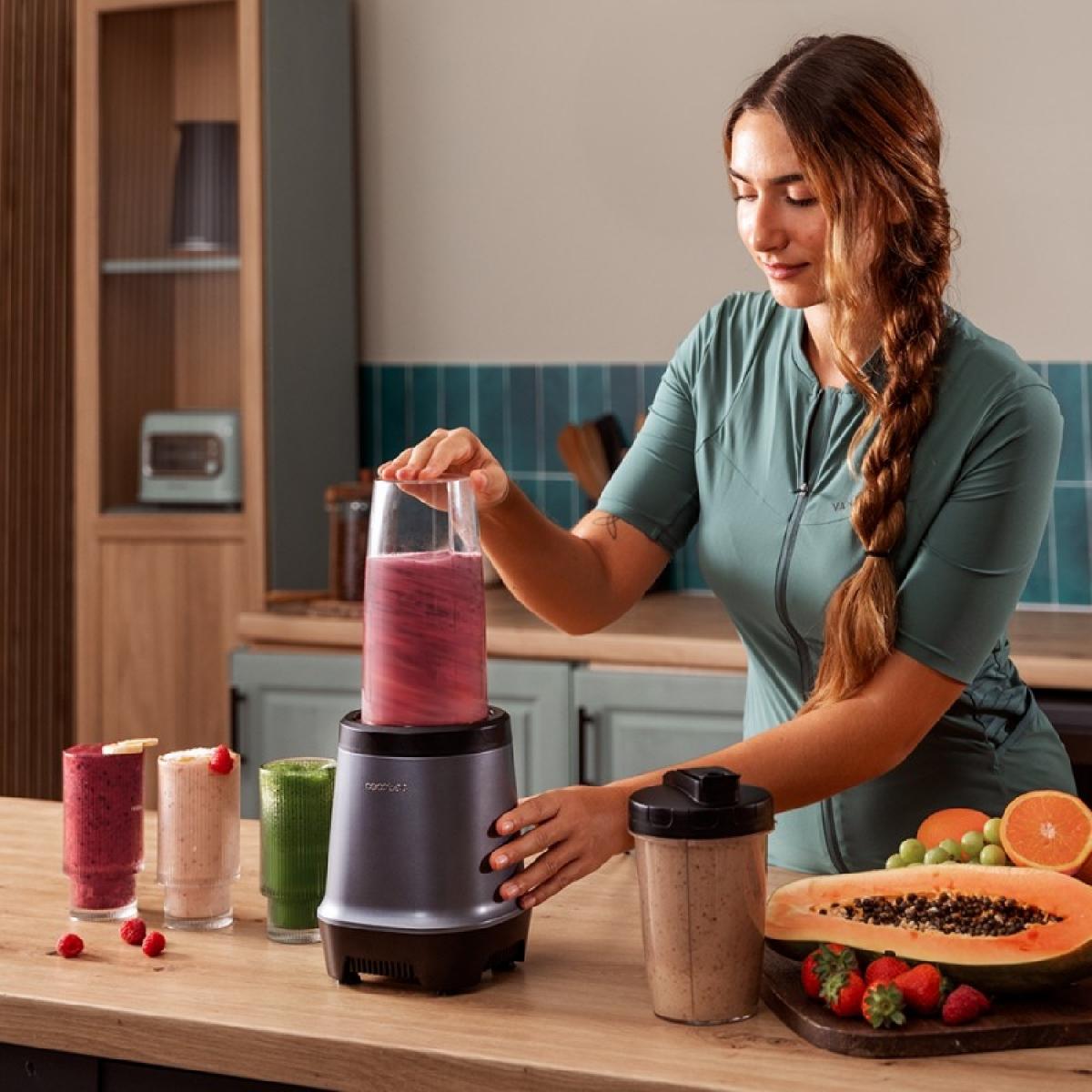 Cecotec Batidoras de vaso individual Batidora de vaso individual Nutriblender Fusion