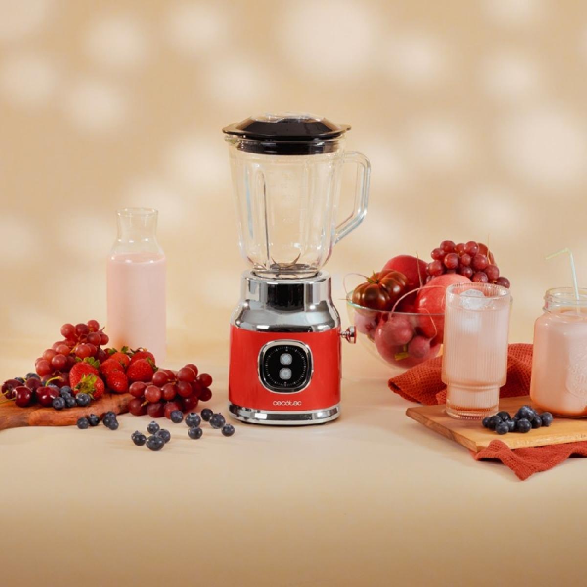 Cecotec Batidoras de vaso RetroTwist Red