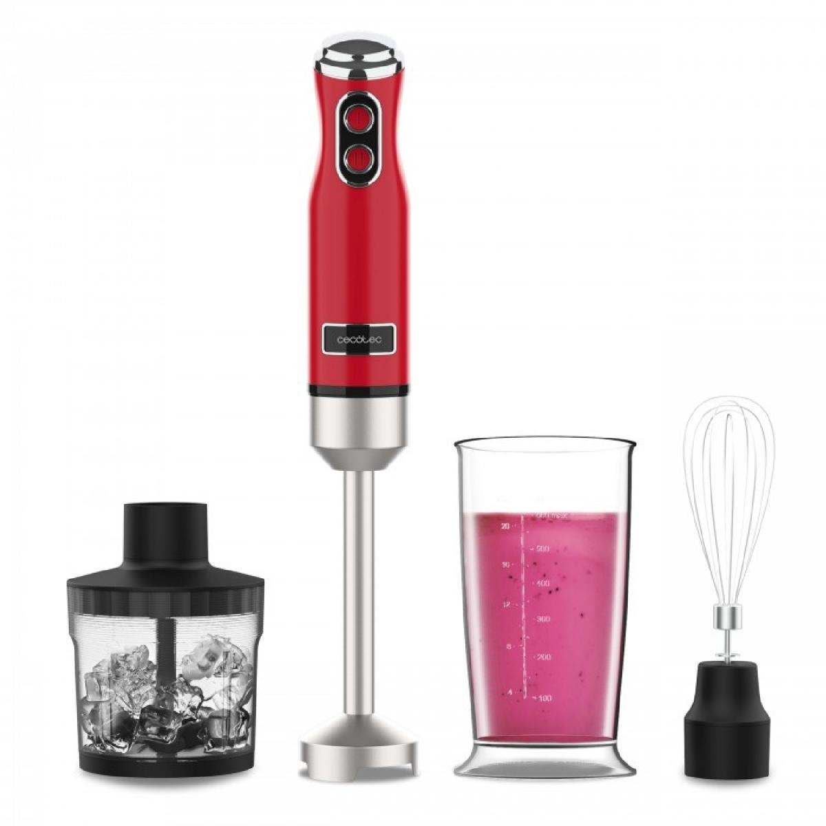 Cecotec Batidoras de mano Power RetroRed 1200MAX Cream&Crush