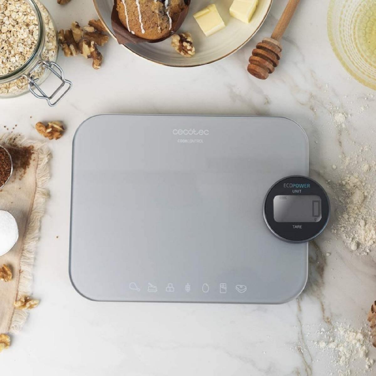 Cecotec Básculas de cocina BÁSCULA DE COCINA COOK CONTROL 10300 ECOPOWER NUTRITION