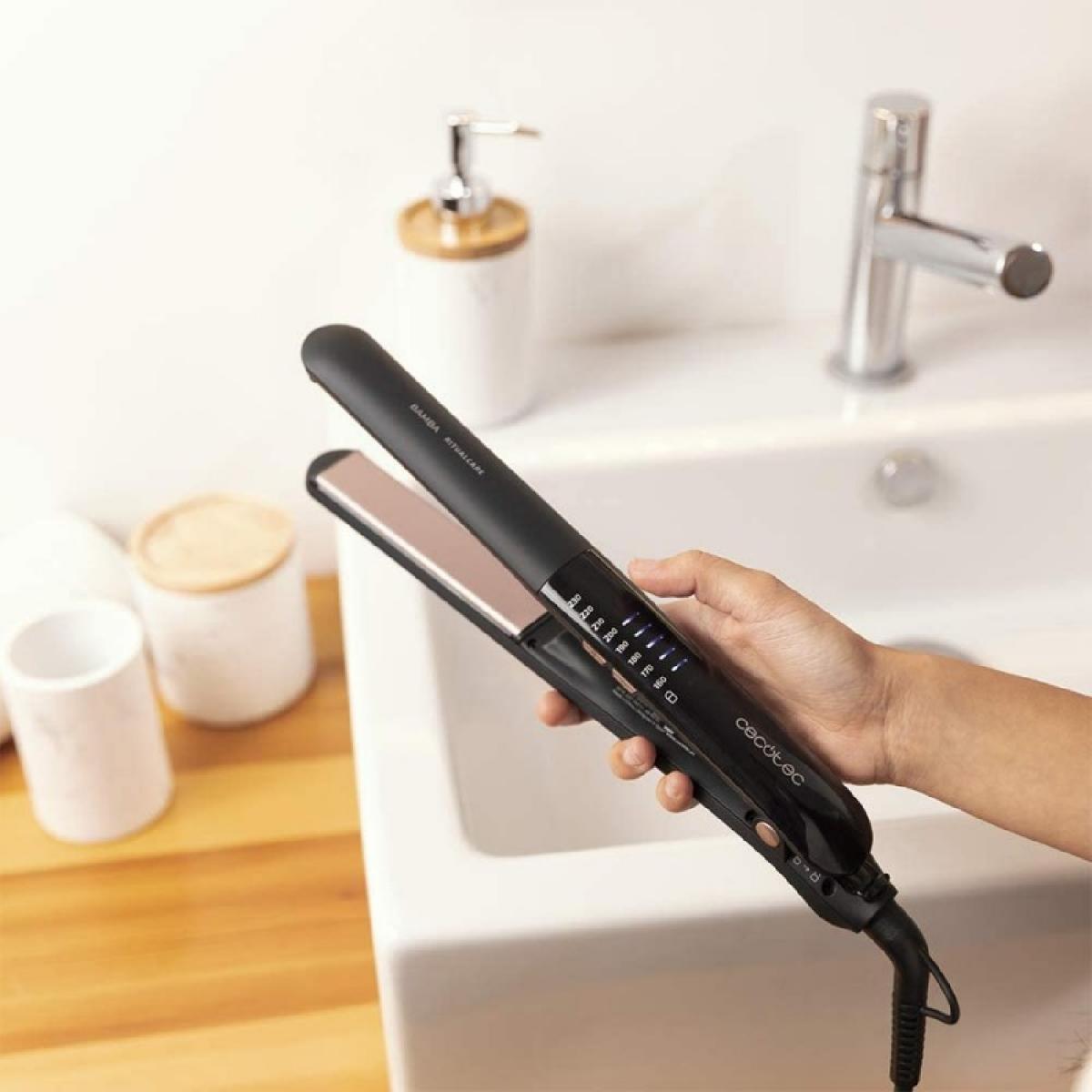 Cecotec Planchas de pelo estrechas con cable RitualCare 1100 Titanium Ion Touch