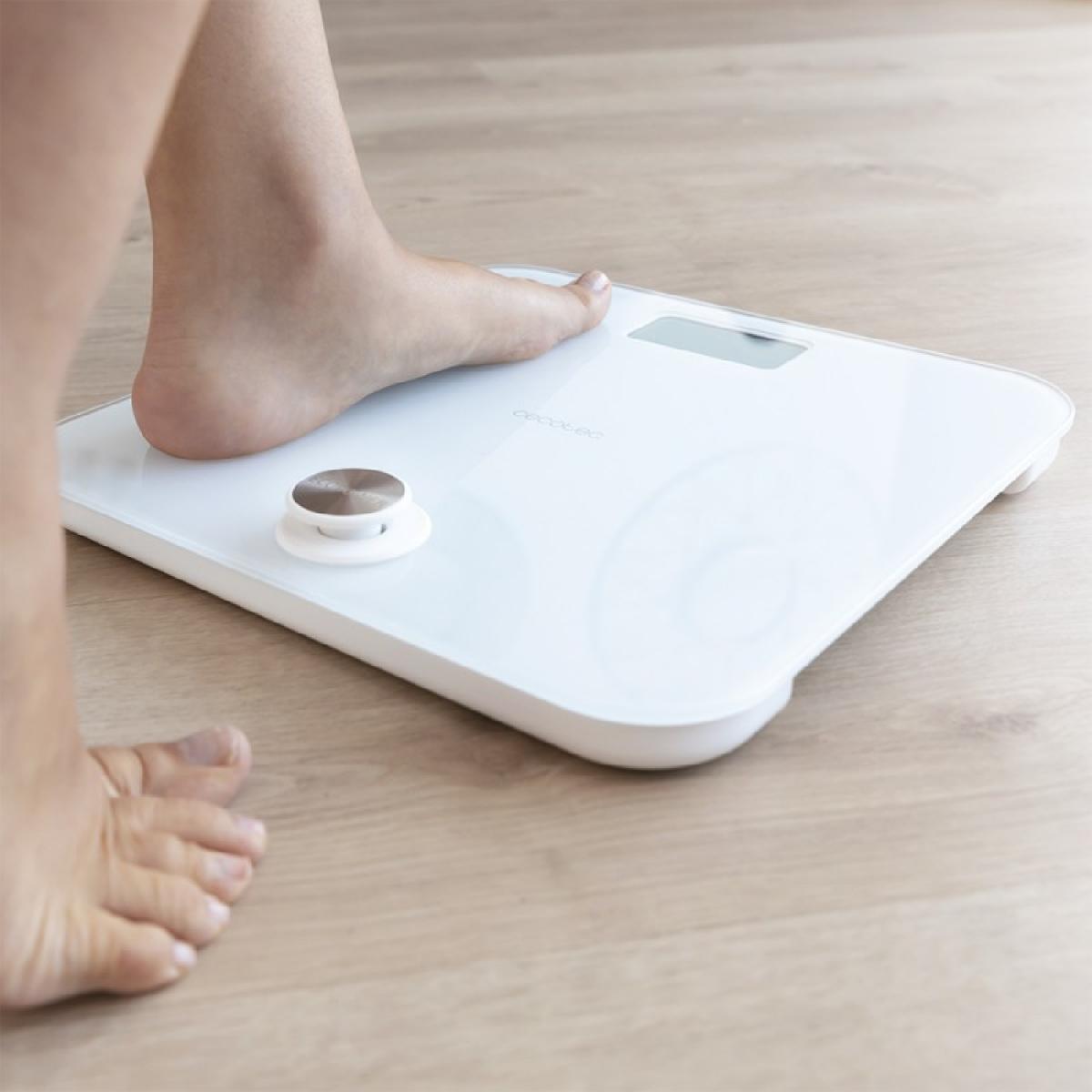 Cecotec Básculas de baño sin APP Surface Precision EcoPower 10000 Healthy White