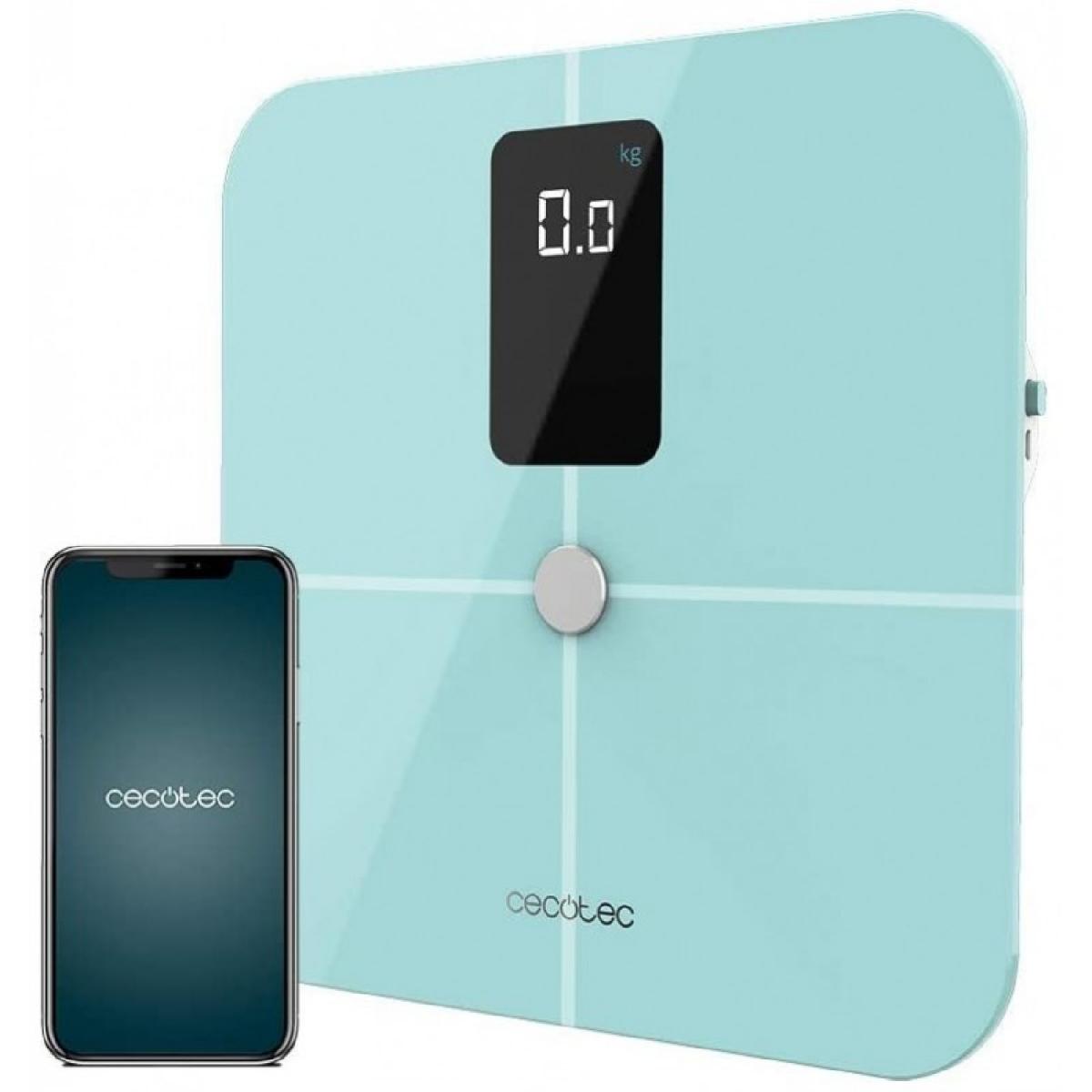 Cecotec Básculas de baño con APP Surface Precision 10400 Smart Healthy Vision Blue