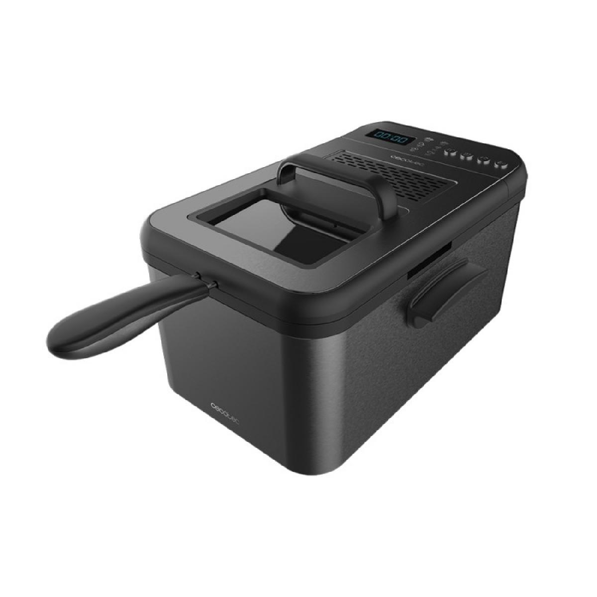 Cecotec Freidoras con aceite Freidora De Aceite Cleanfry Luxury 3000 Dark