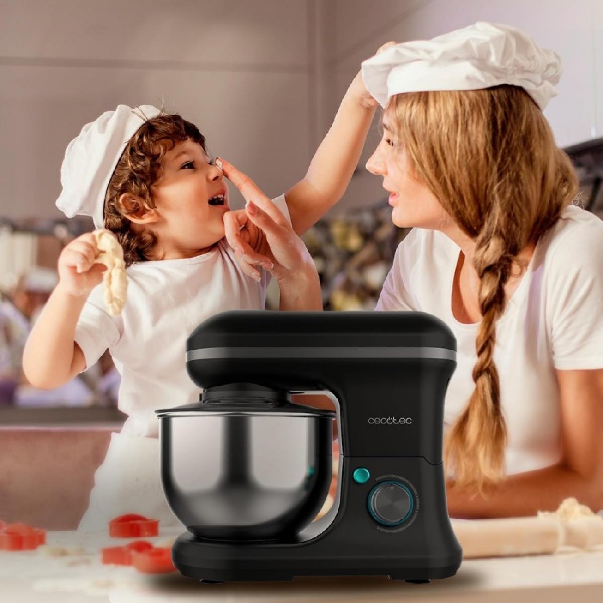 Cecotec Batidoras amasadoras Batidora Amasadora Cecomixer Merengue 5L 1200 Black