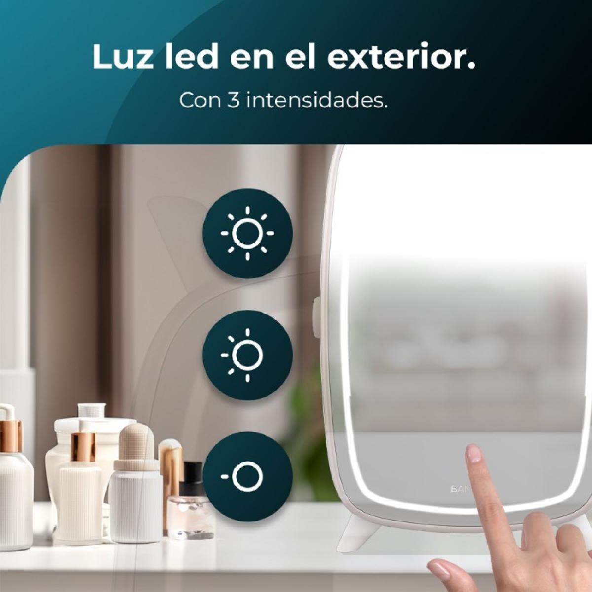 Cecotec Neveras de cosméticos CoolingBeauty 6000 Mirror Rose
