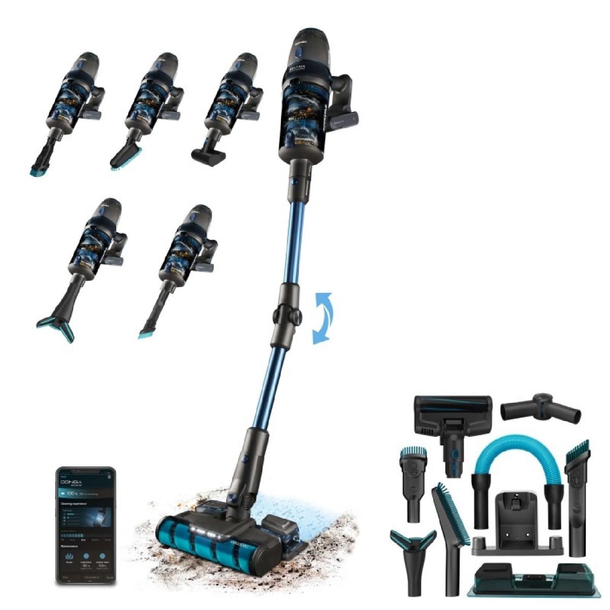 Cecotec Aspiradores verticales BLDC Conga Rockstar 11500 Odyssey ErgoWet Connected IA