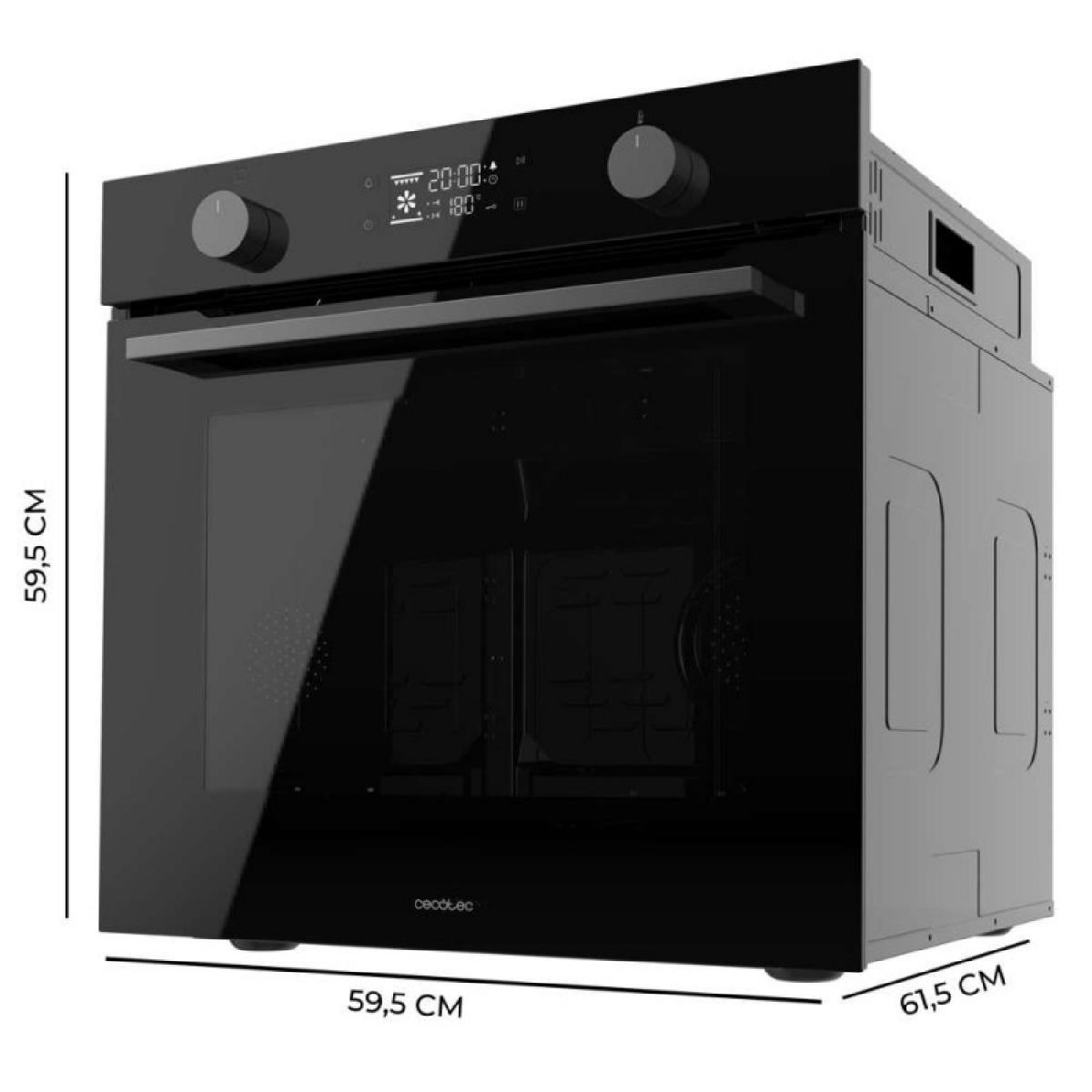 Cecotec Hornos Pirolíticos Bolero Hexa P526000 Glass Black A