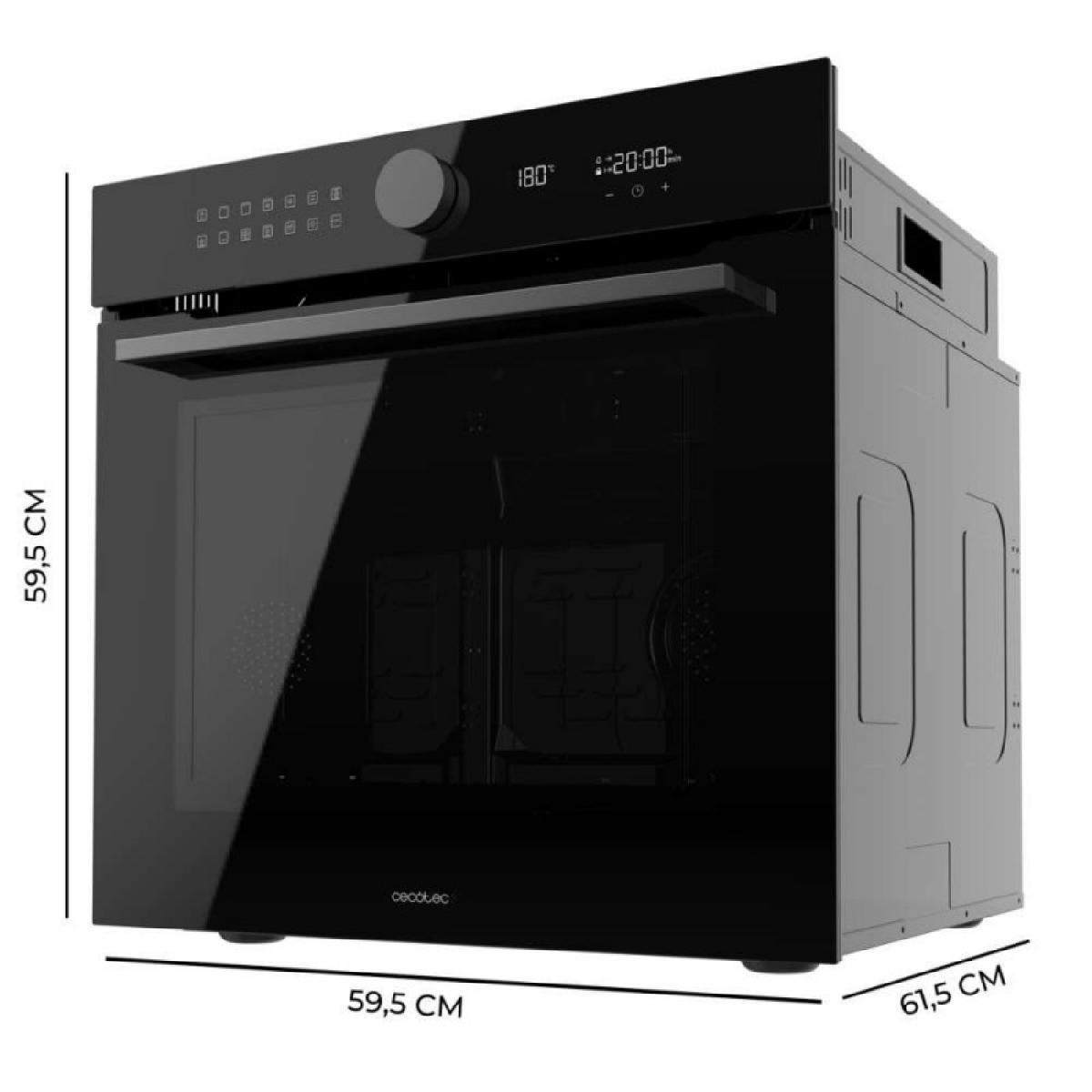 Cecotec Hornos Pirolíticos Bolero Hexa P516000 Glass Black A