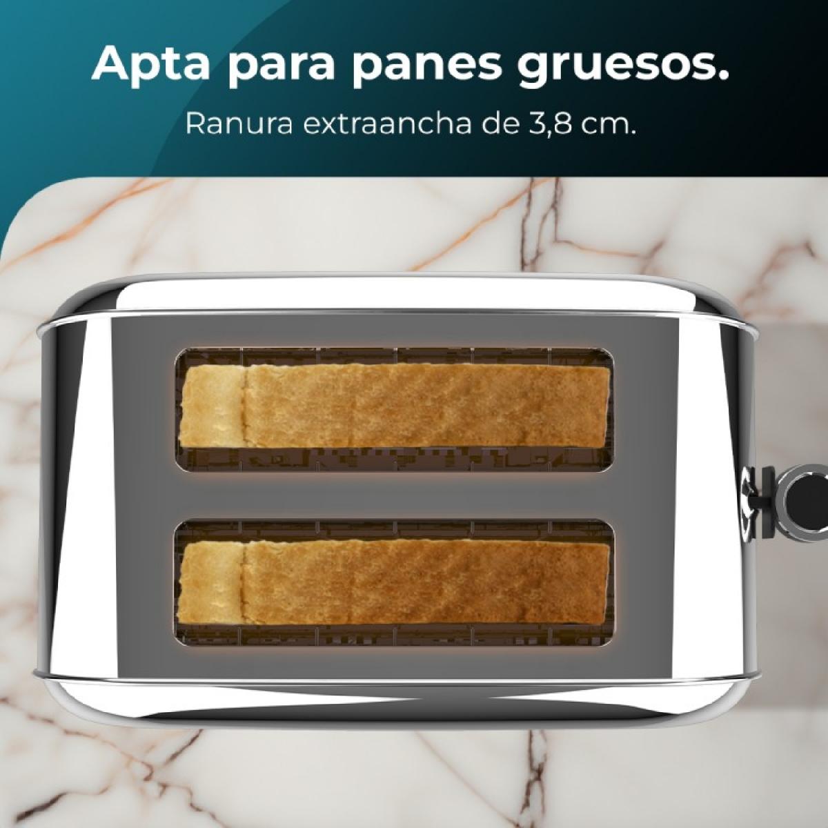 Cecotec Tostadores verticales Tostador vertical Toastin time 850 Inox