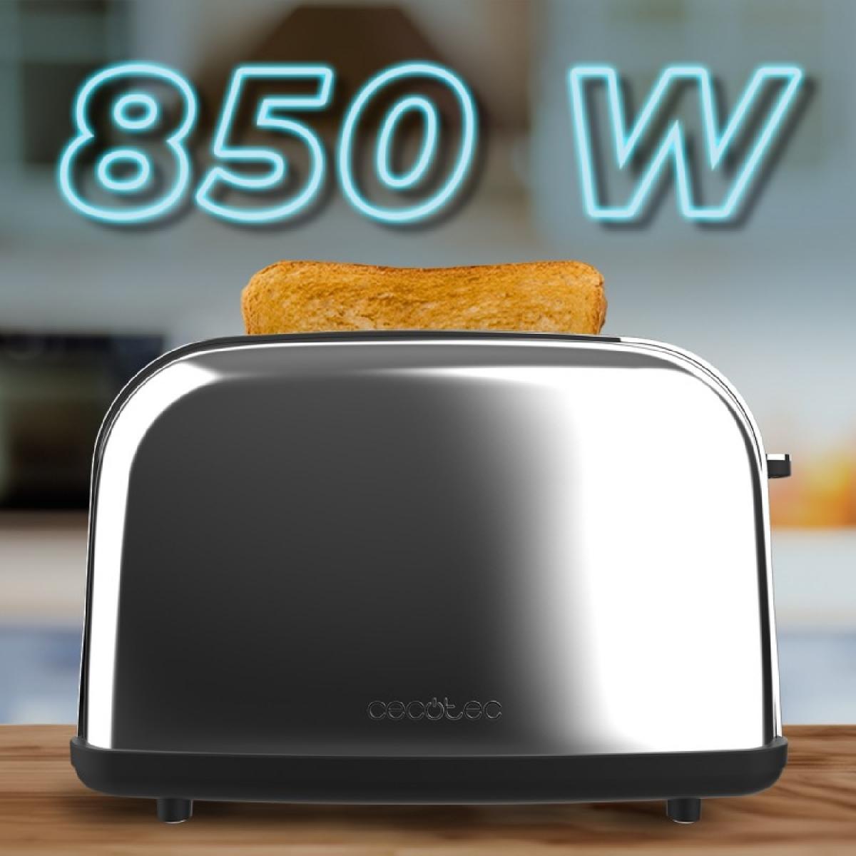 Cecotec Tostadores verticales Tostador vertical Toastin time 850 Inox