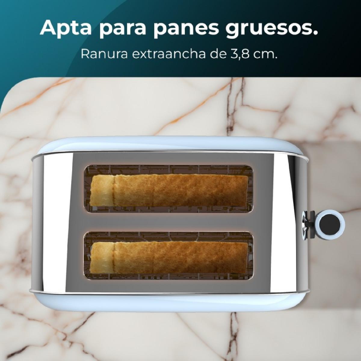 Cecotec Tostadores verticales Tostador vertical Toastin time 850 Blue