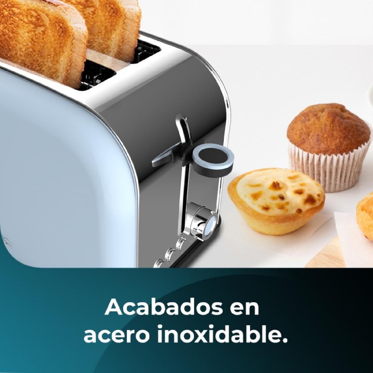 Cecotec Tostadores verticales Tostador vertical Toastin time 850 Blue