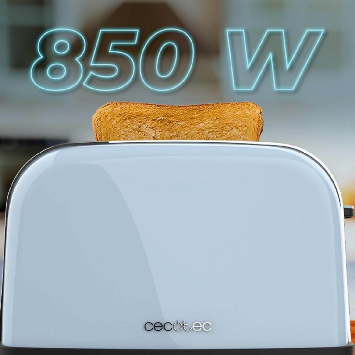 Cecotec Tostadores verticales Tostador vertical Toastin time 850 Blue