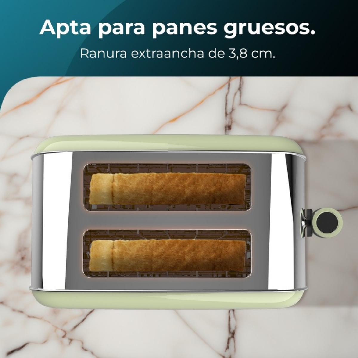 Cecotec Tostadores verticales Tostador vertical Toastin time 850 Green