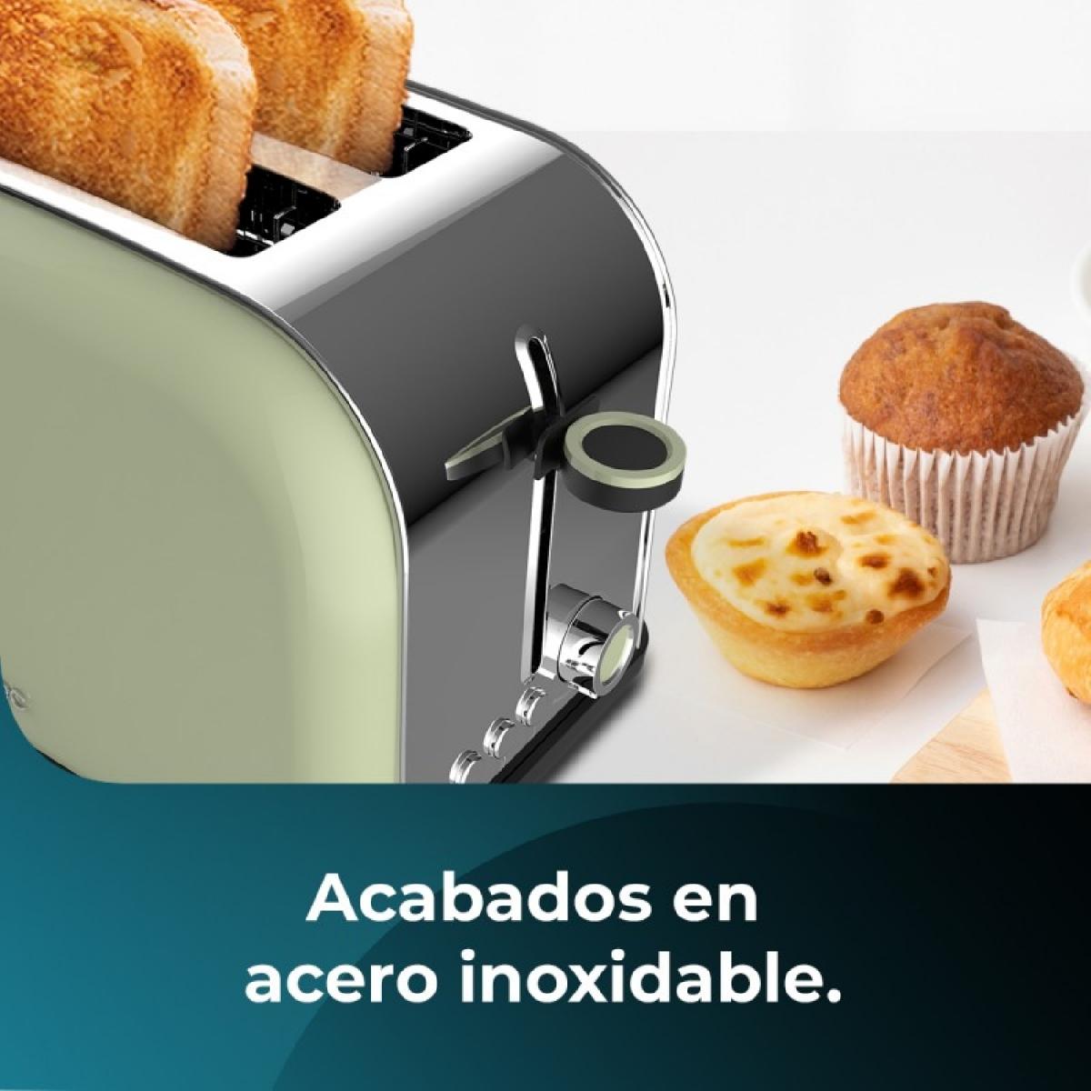 Cecotec Tostadores verticales Tostador vertical Toastin time 850 Green