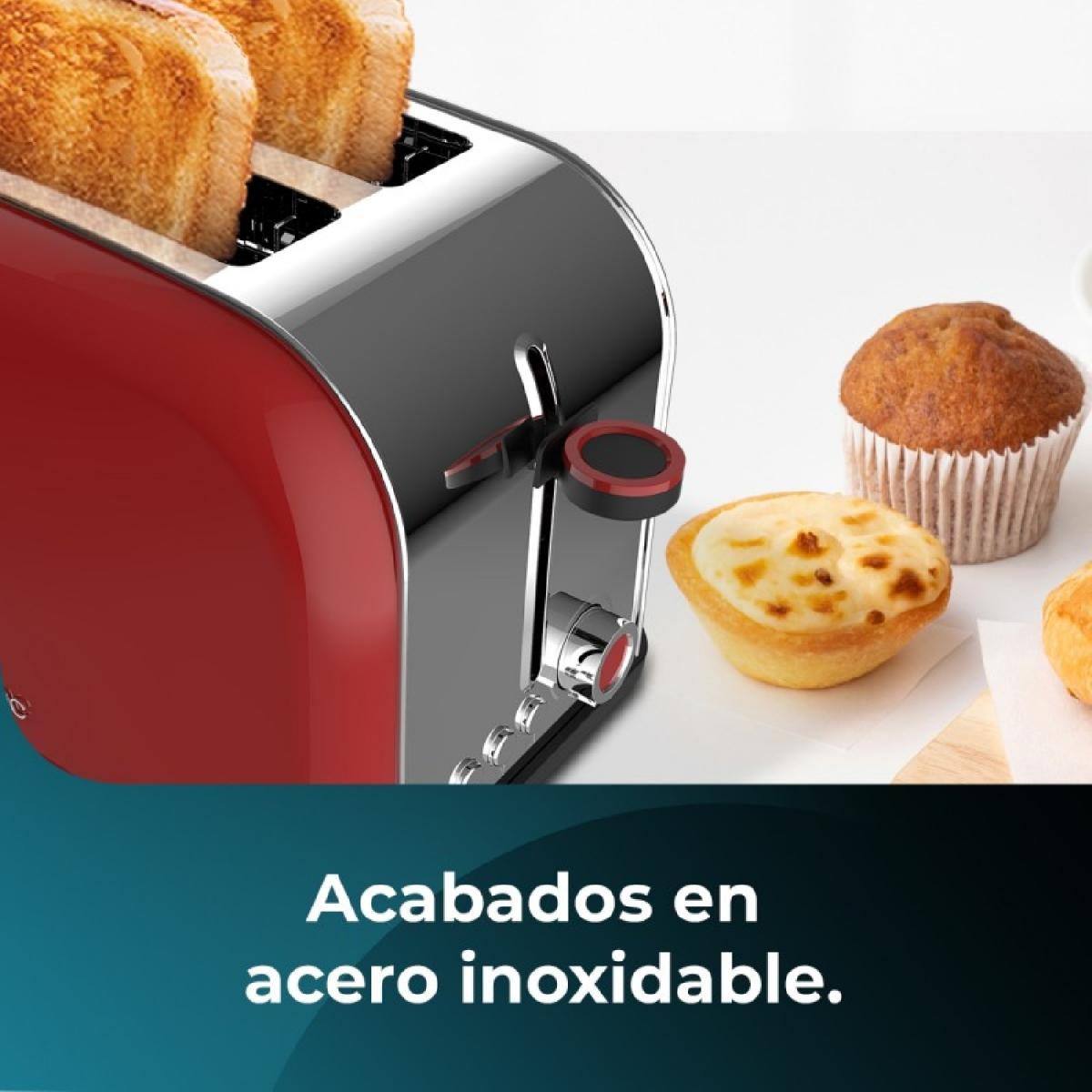 Cecotec Tostadores verticales Tostador vertical Toastin time 850 Red