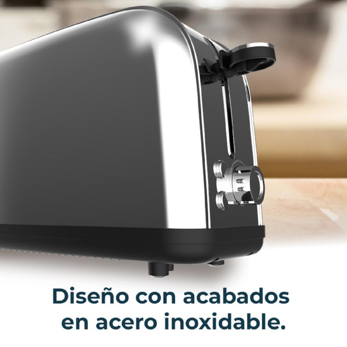 Cecotec Tostadores verticales Tostador vertical Toastin time 850 Inox Long