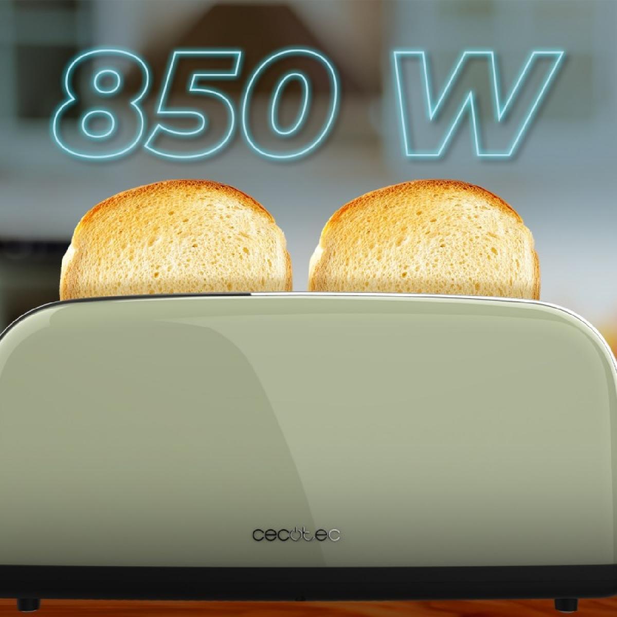 Cecotec Tostadores verticales Tostador vertical Toastin time 850 Green Long